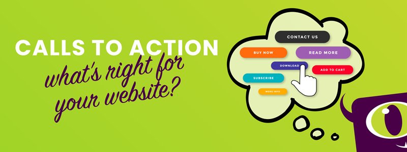 Calls to action on your website